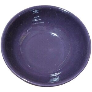 Vintage Longaberger Pottery Woven Traditions Eggplant Cereal Soup Bowl NEW